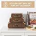 SLPR Small Decorative Suitcase Boxes (Set of 3) – Travel-Themed Paperboard Storage for Gifts, Bridal Shower & Party Décor – Largest Box is 12