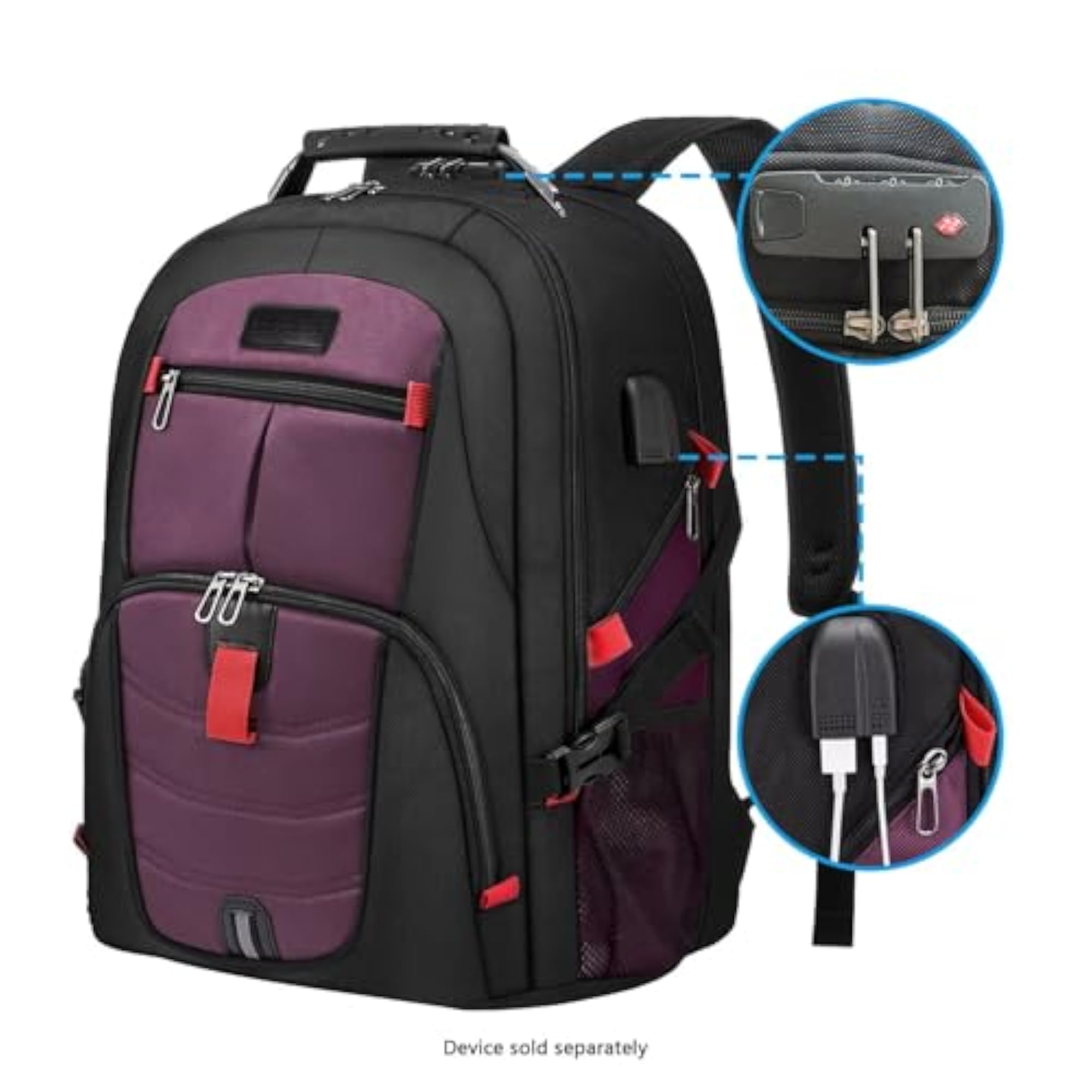 All-in-One Backpack with Anti-Theft Lock for Laptops up to 17.3"