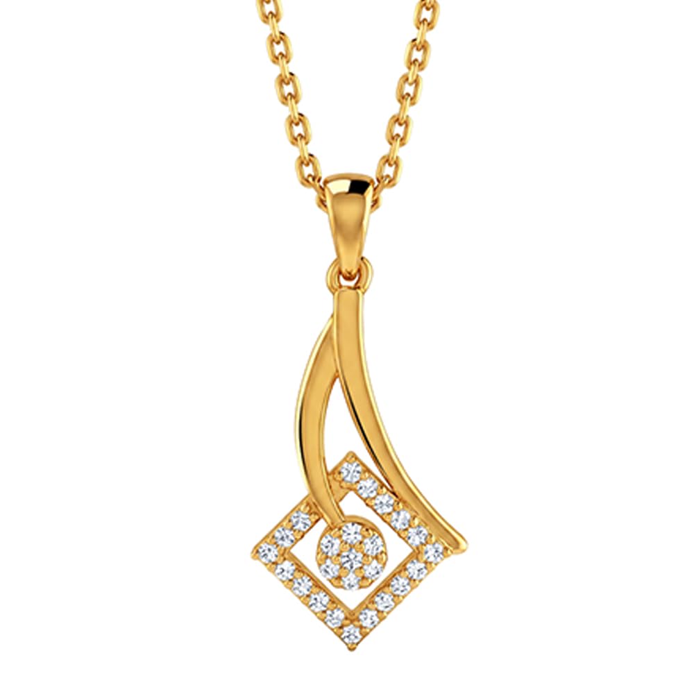 925 Silver Golden Astra Gleam Pendant with Link Chain|Necklace to Gift Women & Girls | With Certificate of Authenticity and 925 Stamp | 6 Months Warranty-image-11