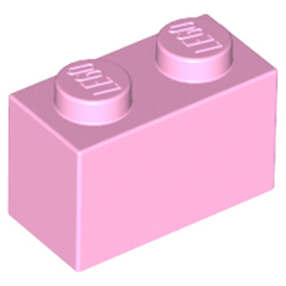 LEGO Building Block 1x2, Part 3004, Part 3004, Choose Your Colour (Bright Pink, 10, Bricks) — image 1