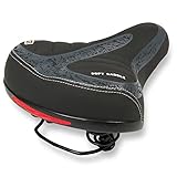Amazon ZENO Bike Seat with Reflector | Bicycle Saddle with Soft Shockproof Springs and Punching Foam System | Cycling MTB Saddle Cushion Pad for Cruiser/Road Bikes/Touring/Mountain Bike/BMX | Army Print #ad