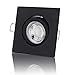 lambado® Premium LED Spot 230V Schwarz - Hell & Sparsam inkl. 5W GU10 Strahler warmweiß - Moderne Beleuchtung durch zeitlose Einbaustrahler/Deckenstrahler