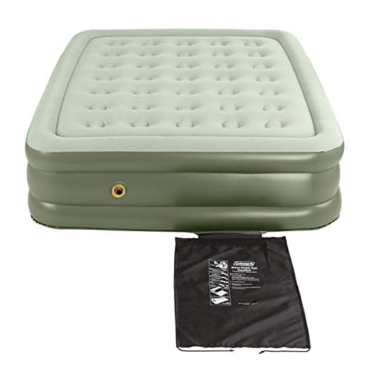 Coleman Air Mattress | Double-High SupportRest Air Bed for Indoor or Outdoor Use , Green
