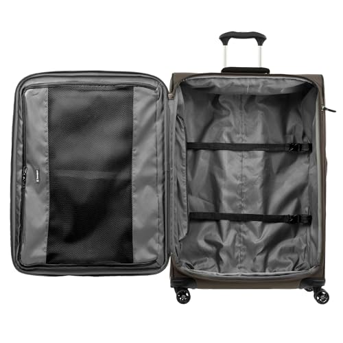Image of Travelpro Tourlite Softside 29 inch Expandable Luggage with 4 Spinner Wheels, Lightweight Suitcase, Checked Large, Espresso Brown