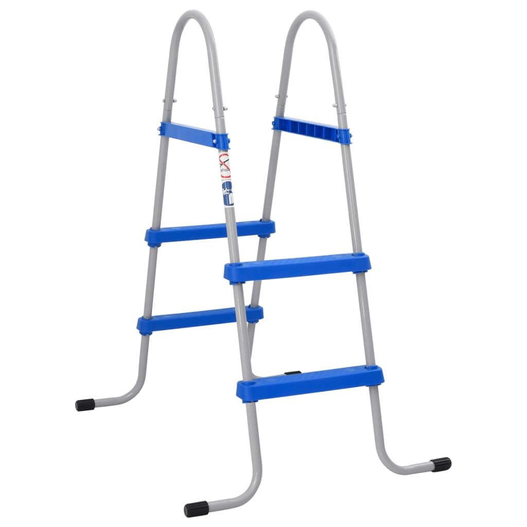 vidaXL Échelle de Piscine Hors Sol 84 cm Acier Plastique