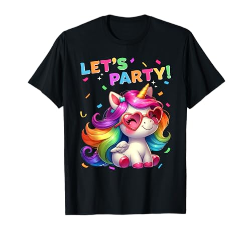 Einhorn Party Outfit Damen Herren Jungen Mädchen Einhorn T-Shirt