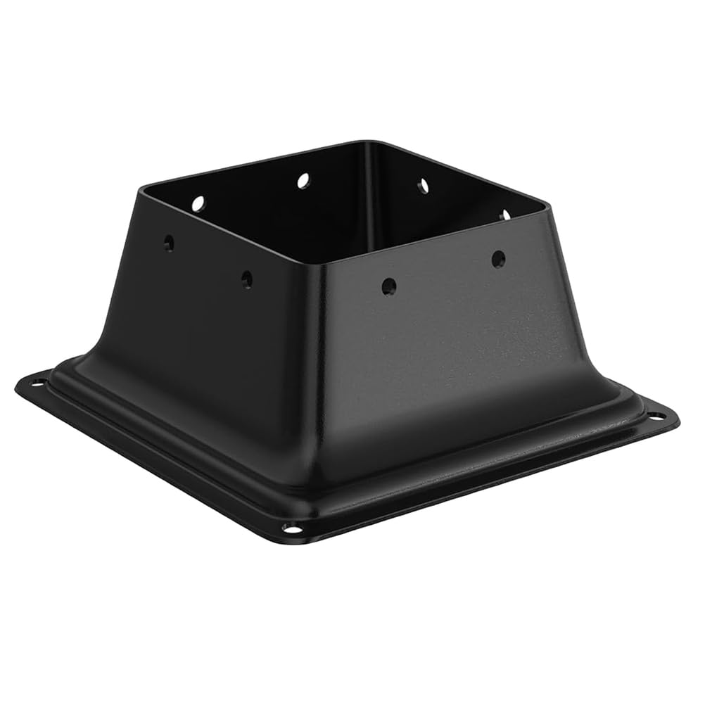 Base de poste para terraza y barandillas exteriores en porches de madera estándar, 8P