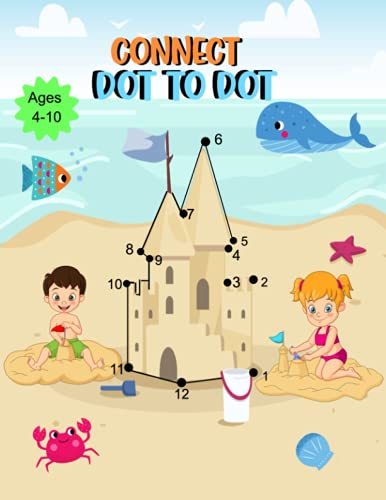Dot To Dot Puzzles: Connect The Dots, Coloring Dot For Kids Ages 4-10: School Activity Books 100 Pages Dot-To-Dot #TOP14