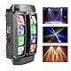 Disco Licht Moving Head Led Discolicht Partylicht Musikgesteuert, 8x3W RGBW Dj Licht Disco Lights Musikgesteuert, Lichtorgel Musikgesteuert Led Disco Beleuchtung Laserlicht Lichteffekte Party Lichter