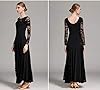 ZX Women's Ballroom Dance Dress Lace Sleeve Long S... #5