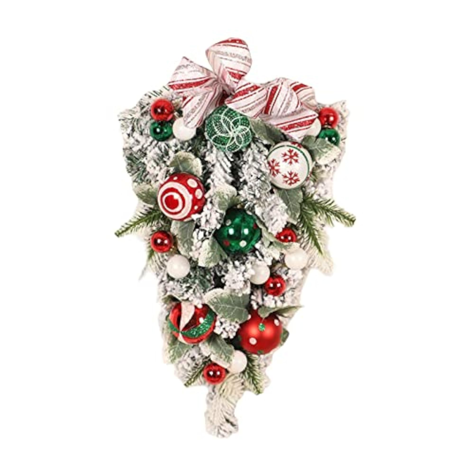Winter Christmas Teardrop Swag Wall Hanging Ornament