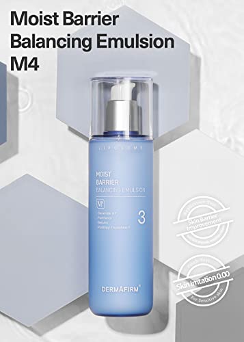 Dermafirm Moist Barrier Balancing Emulsion M4 200Ml / 6.76 Oz | Strong Moisture Barrier | Non-Oily, Water-Light | Fast Absorbing | Healthy Moisture & Oil Balance #TOP1