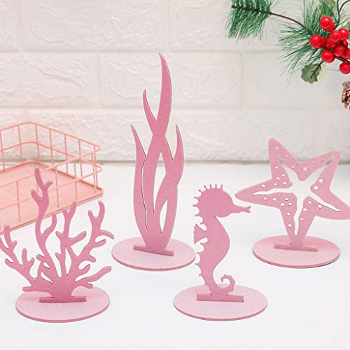 FAKEME 4 peças, decoração de festa sereia, faça você mesmo, peça central de mesa sob o mar, ornament