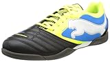 Puma PowerCat 3 IT 102795, Herren Fußballschuhe, Schwarz (black-fluo yellow-white-brilliant blue 03), EU 42 (UK 8) (US 9)