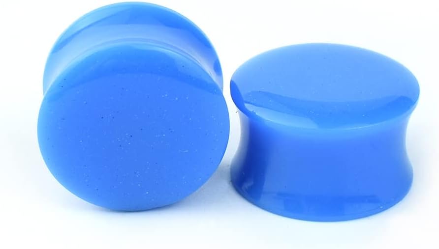6mm to 30mm 18Pcs/9pair Colourful Acrylic Double Flared Plug Ear Gauge Tunnels Body Jewelry