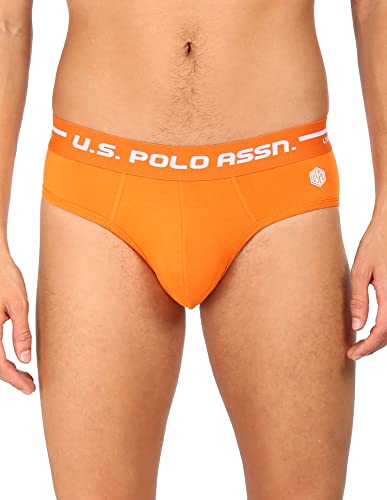 Image of U.S. Polo Assn. Men Logo Waistband Cotton Stretch IYAH Briefs - Pack of 2