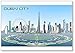 Calamita da frigorifero con illustrazione dello skyline di Dubai City