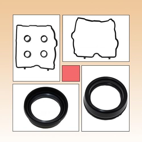 Image of Engine Valve Cover Gasket Set Compatible with Subaru Vehicle Crosstrek Impreza XV Crosstrek 2.0L, Forester Legacy Outback 2.5L H4 2011-2019,Replace for VS 50830 R, VS50830R