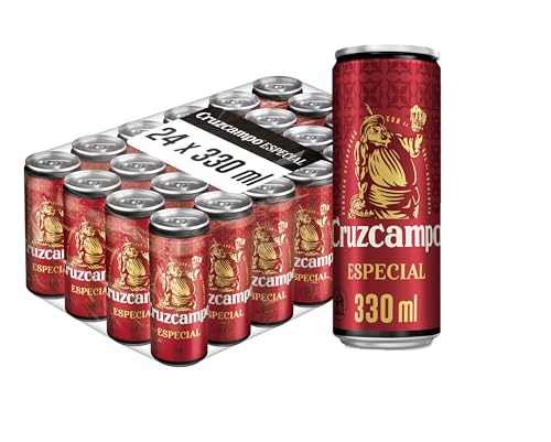 Cruzcampo Especial Cerveza Lager Pack Lata, 24 x 33cl