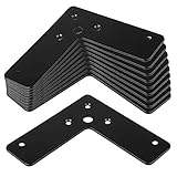 GBGS 10 Pack Corner Stealth Speed Brace Brackets 4'×4'×1¼', Steel L Shaped Flat Fixing Mending...