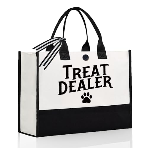 Bolsa Tote de Lona para Amantes de Perros miniatura 1
