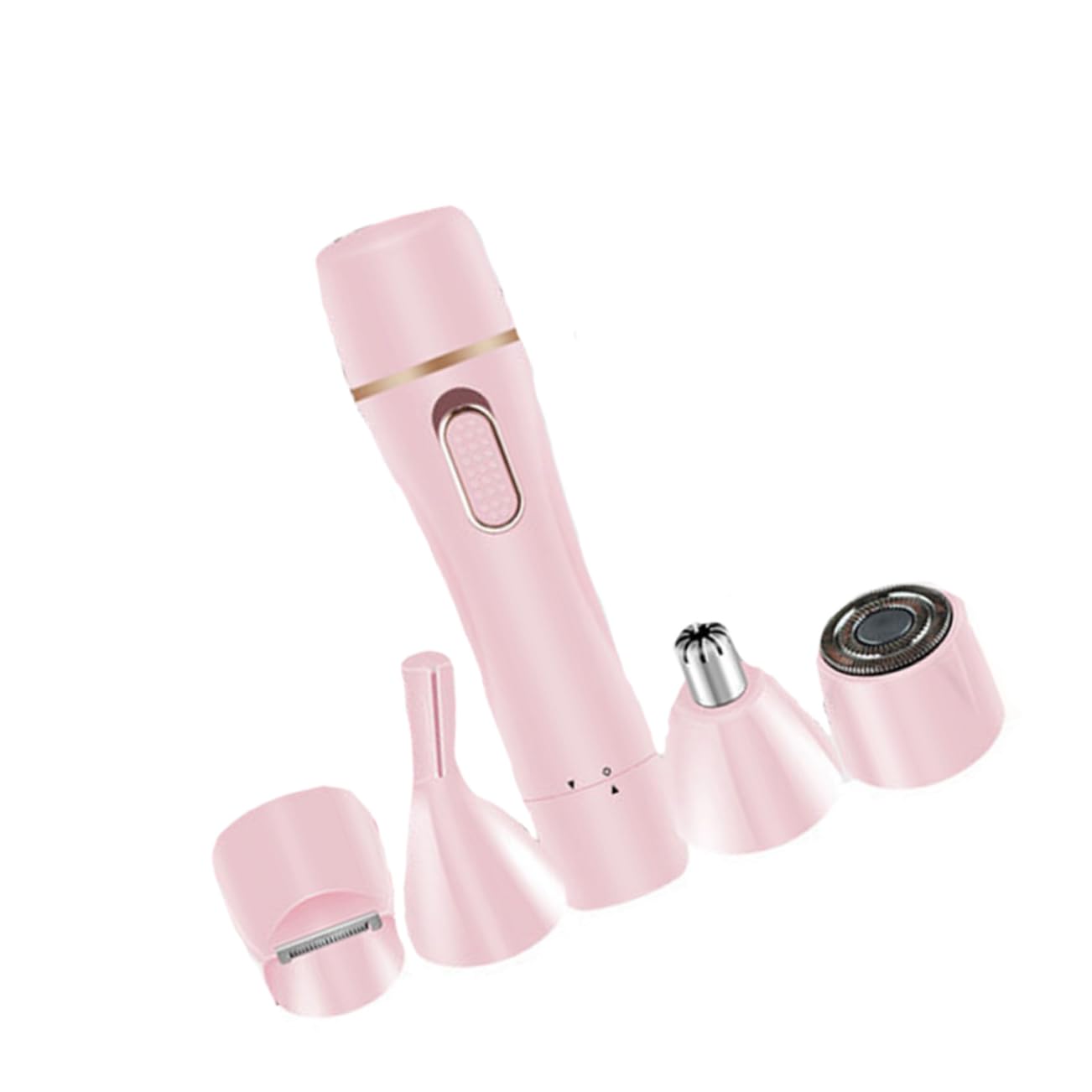 2juegos Afeitadora Eléctrica Multifuncional Para Mujer Recargable Portátil y Cómoda Para Depilación Facial y Corporal Usb Diseño Rosa