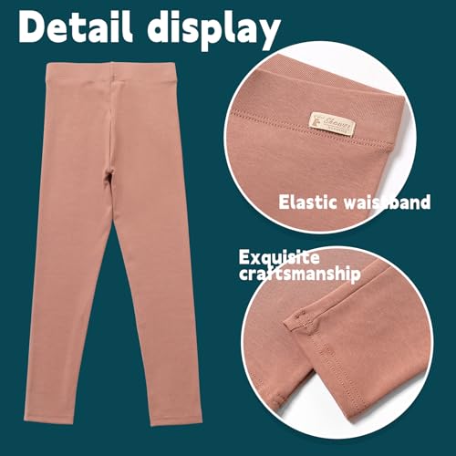 16 Pack Toddler Girls Leggings Kids Soft Cotton Pants Girls Stretch High Waisted Leggings Kids Workout Pants4