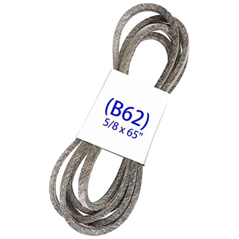 VIGORWORK (B62) 5/8" x 65" Lawn Mower Deck Replacement Parts Belt 754(954)-0350 M118684 M143019, Made with Kevlar, Compatible for John Deere Cover