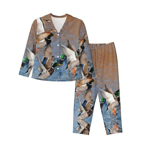Pyjama imprimé canards colverts EdWal le cadeau idéal pour femme tendance