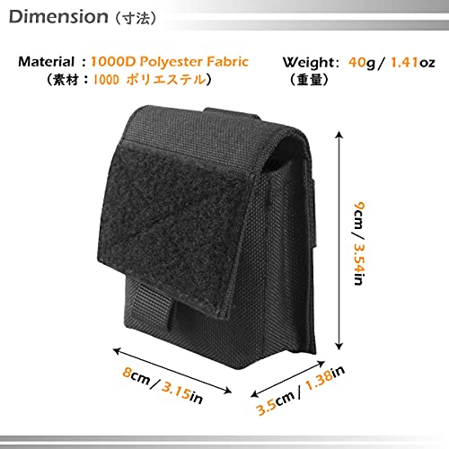 TRIWONDER Tactical Cigarette Case MOLLE Small Bag Military Bag for Camping Hiking Hunting - Image 3
