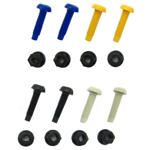 All Trade Direct 16 Pcs matrícula Tornillos Tuercas tapas tornillos para moto