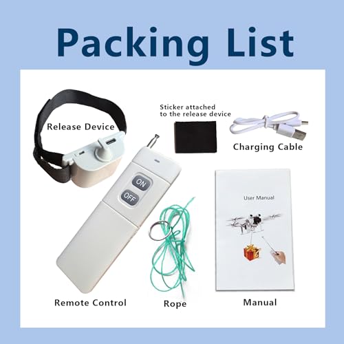 Image of Universal UAV Release Device, Airdrop Load System | DJI Mavic /Mini4 /Mini2 /Mini /SE /Air2 /Air Universal Rescue Equipment, Easy to Install Drone Airdrop Load Device