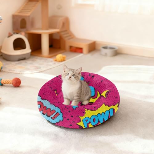 Lit chaud pour animaux M - Panier graffiti pop art de petite taille - 4