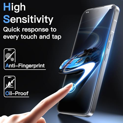 Image of JETech Tempered Glass Screen Protector Guard for Nothing Phone 4a Pro with Easy Installation Tool, Fingerprint ID Compatible, HD Clear, 3-Pack