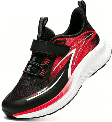 Image of VITUOFLY Boys Girls Sneakers Kids Mesh Lightweight Running Tennis Shoes