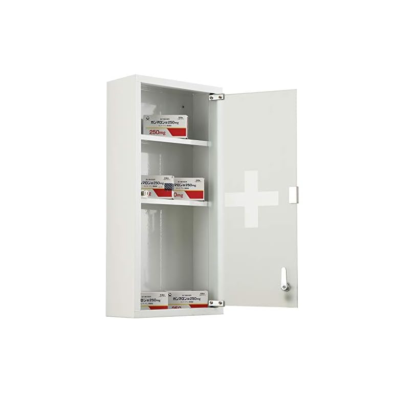 HOMCOM Botiquín Medicina Armario de Medicamentos de Primeros Auxilios