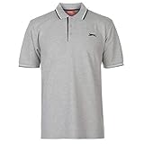 gap t shirt damen weiß Regulaerer Kragen Slazenger Tipped Herren Polo Poloshirt T Shirt Kurzarm Classic Fit Tee Top XXL