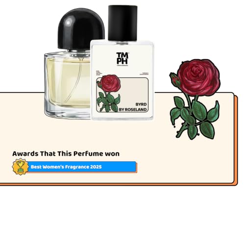 Image of TMPerfumehouse BYRD BY ROSELAND EDP for Men & Women | Floral, Powdery & Long Lasting Perfume Spray | Rose, Soft-spicy & Amber Fragrance | Luxury Gift for Him & Her | TMPH | 50ml