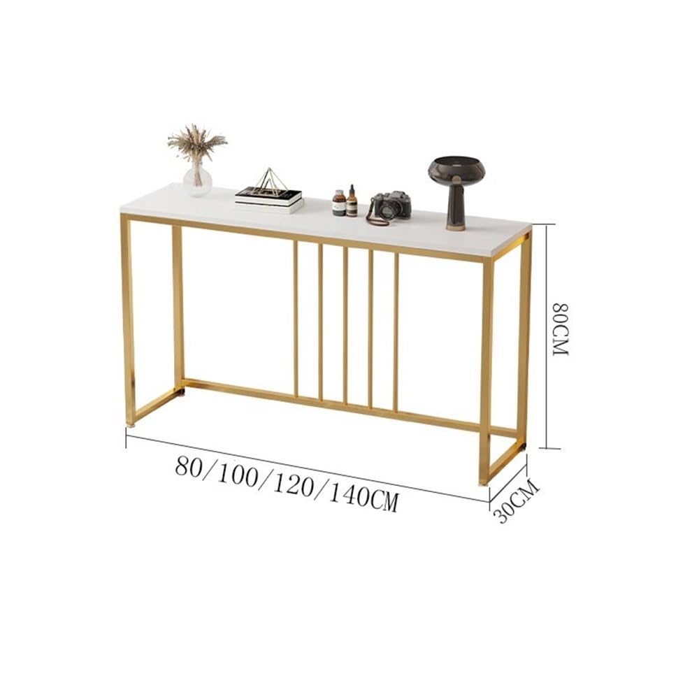 Genérico Consola Estrecha para recibidor y Entrada: Elegante Estante de Almacenamiento para Salones pequeños, decoración Moderna para el hogar, solución de mobiliario Que Ahorra Espacio.