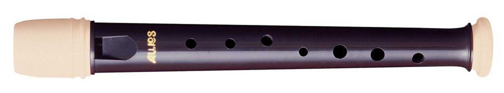 AulosC-Garklein recorder Symphony 501S (baroque, complete with bag and chart, synthetic resin, bent windway), dark brown