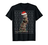 Photo Gallery otters wearing santa hat xmas lights otters ugly christmas maglietta Photo Gallery otters wearing santa hat xmas lights otters ugly christmas maglietta