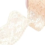 MYMERCERIE Dentelle Rachel Fleurs 60mm écru au mètre