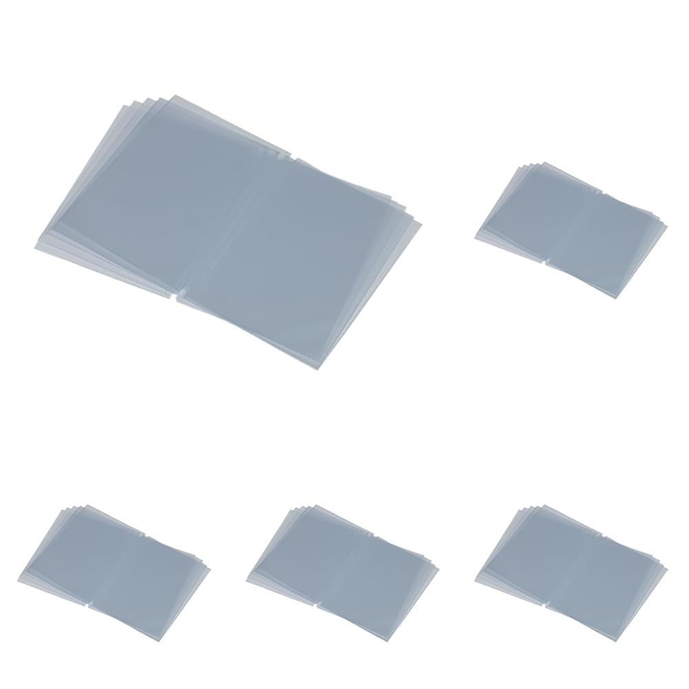 SECURIT - Set da 10 Inserti per Porta Menu - per caffè, Ristoranti, Bar - Formato A5 - Trasparente (Confezione da 5)