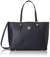 Tommy Hilfiger Women's Honey Medium Tote, Navy, One Size, bags for women, tote bag - Spacious, Everyday Wear