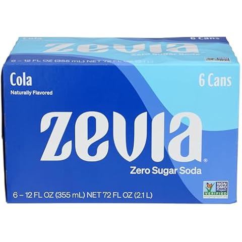 Zevia Zero Calorie Soda Cola, 12 Oz Pack of 6 Cover