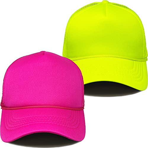 Image of Funky Junque Blank Mesh Foam Lightweight Snapback Trucker Hat | Lightweight Foam Trucker Hat with Breathable Mesh Back, Golf Beach and Street Style, Trendy Trucker Hats for Men