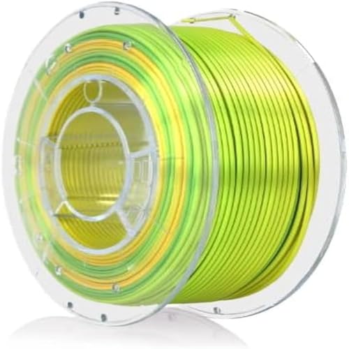 Filament ROSA 3D FILAMENTS PLA Zielony Tęczowy Jedwabny (GREEN RAINBOW SILK)