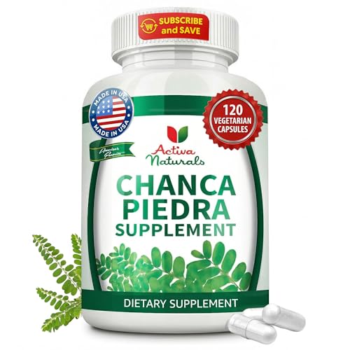 Activa Naturals Chanca Piedra 500mg - 120 Plant-Based Capsules - Phyllanthus Niruri Herb Extract for Kidney & Gallbladder Support - Natural Urinary Tract Wellness - Non-GMO, Made in USA