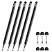 Bopomofo Stylus (5 Pcs),2-in-1 Stylus Pen for Touchscreen, High Precision and Sensitivity, Suitable for iPhone/ipad/Android Tablets, Compatible with Touch Screens,Black