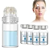 Micro Infusion System for Lips, Micro System for Face, SerumSmooth Skin Facial Serum for All Skin Types (1* applicator+4*Serum)